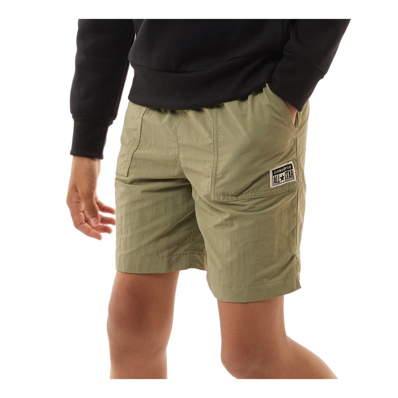 Converse Junior Boys Relaxed Nylon Short Light Field Surplus