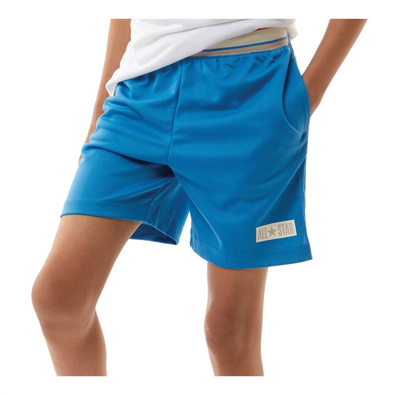 Converse Junior Boys Mesh Shorts Dial Up Blue