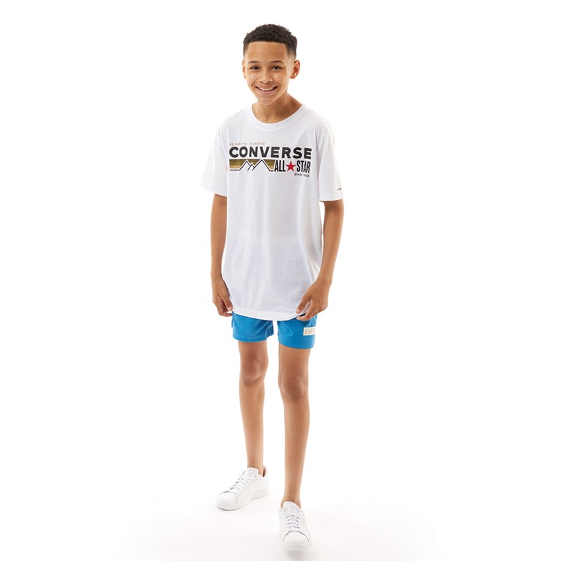 Converse Junior Boys Mesh Shorts Dial Up Blue