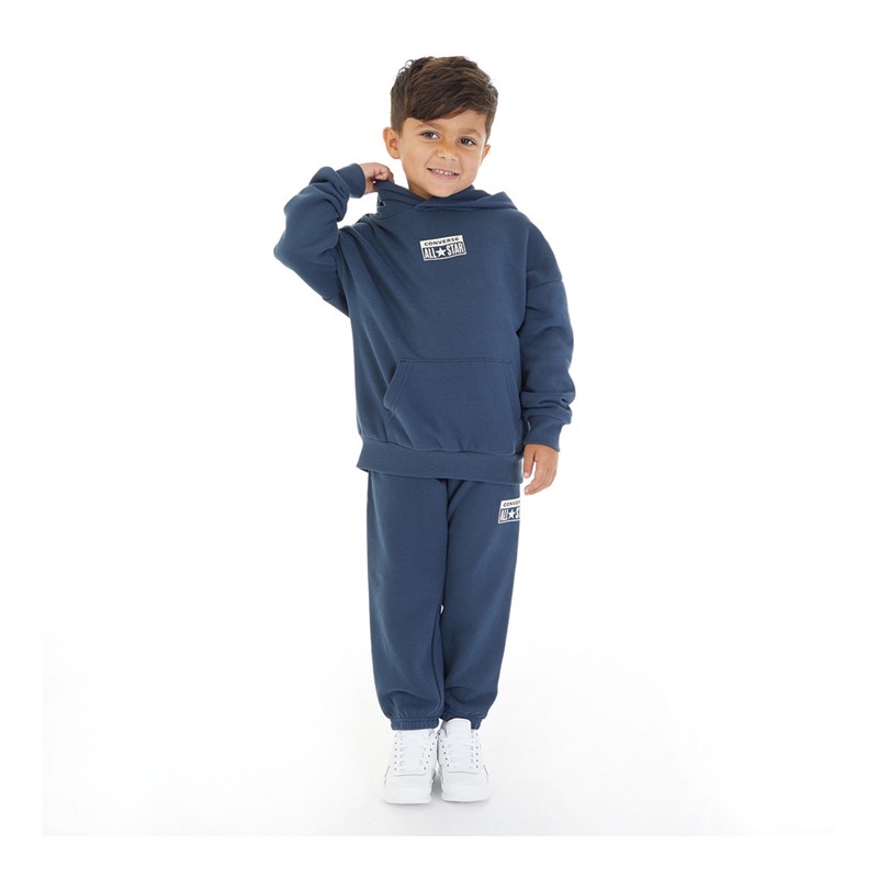 Converse Boys Hooded Tracksuit Converse Navy