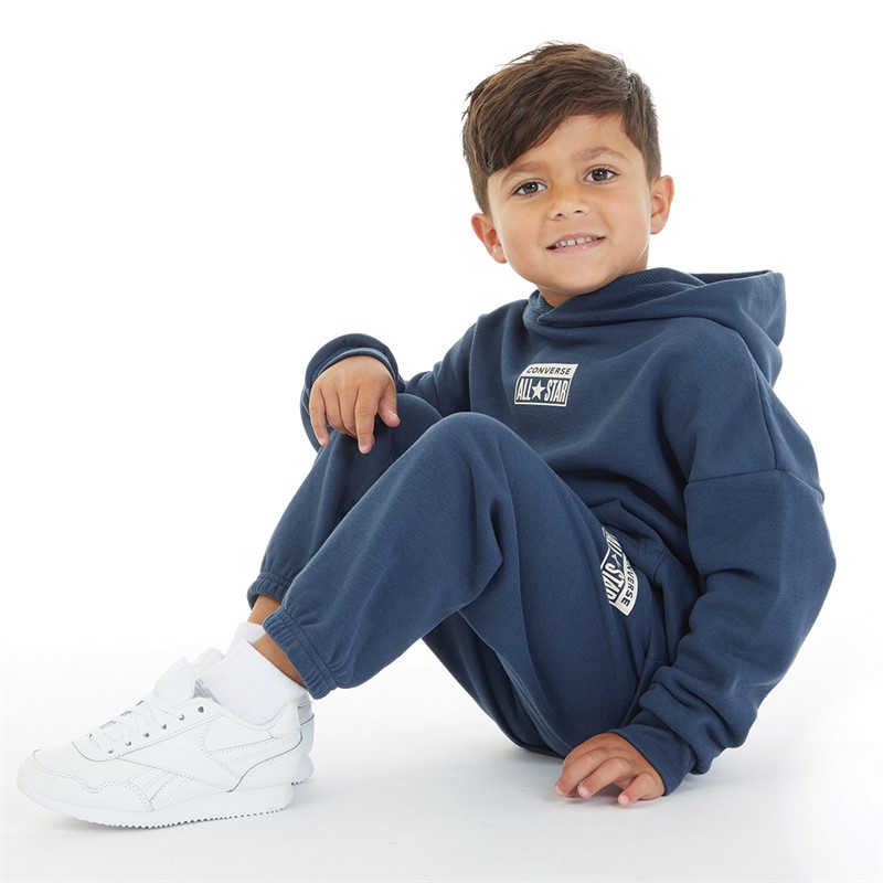 Converse Boys Hooded Tracksuit Converse Navy