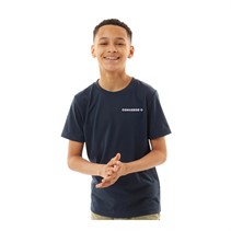 Converse Junior Boys Wordmark T-Shirt Converse Navy