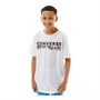 Converse Junior Boys Wordmark Chest T-Shirt White