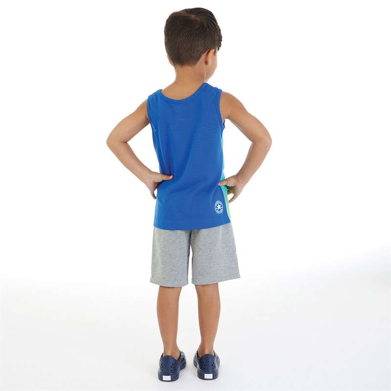 Converse Boys Ombre Tank And Shorts Set Dark Grey Heather