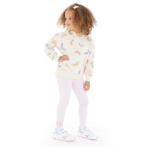 Converse Girls Rainbow Printed Hoodie And Leggings Set Pink Foam