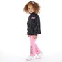 Converse Girls Printed Jacket And Flared Leggings Set Oops Pink