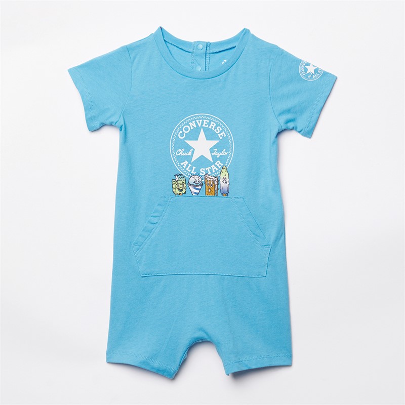 Converse Infant Boys Frozen Friends Romper Baltic Blue