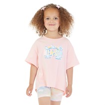 Converse Girls Graphic T-Shirt And Biker Shorts Set Sunny Oasis