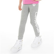 Converse Girls Signature Chuck Patch Leggings Dark Grey Heather