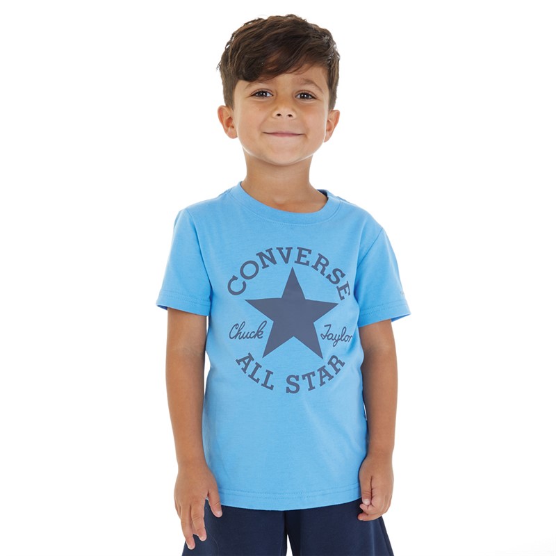 Converse Boys Chuck Logo T-Shirt University Blue