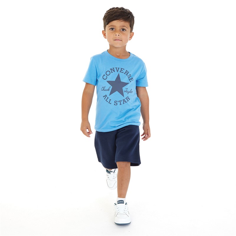 Converse Boys Chuck Logo T-Shirt University Blue