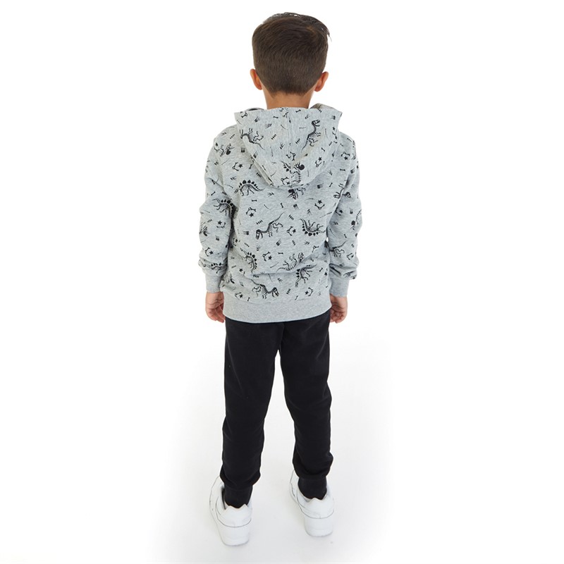 Converse Boys Dinos Hoodie And Joggers Set Black