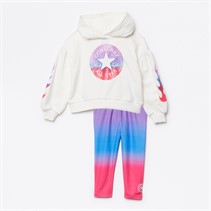 Converse Infant Girls Gradient Hoodie And Leggings Set Bright Violet