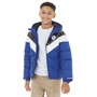 Converse Junior Boys Chevron Color Block Padded Hooded Jacket Converse Blue