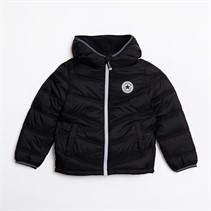 Converse Kids Solid Midweight Padded Hooded Jacket Black