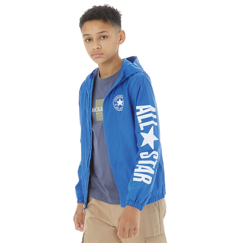 Converse Junior Boys Windbreaker Jacket Game Royal