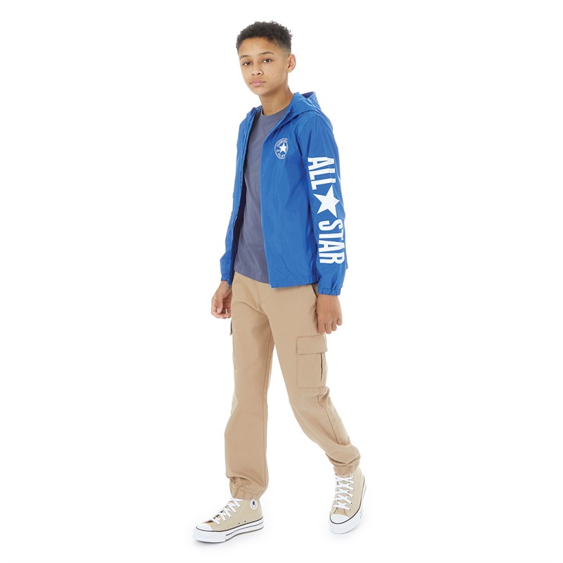 Converse Junior Boys Windbreaker Jacket Game Royal