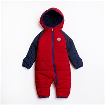 Converse Baby Boys Color Block Padded Snowsuit University Red