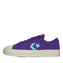 Converse Star Player 76 Suede Trainers Court Purple/Egret/Triple Cyan