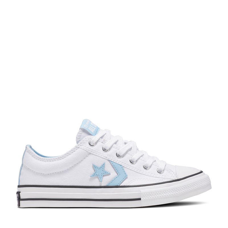 Converse Junior Star Player 76 Home Team Trainers White/True Sky/White