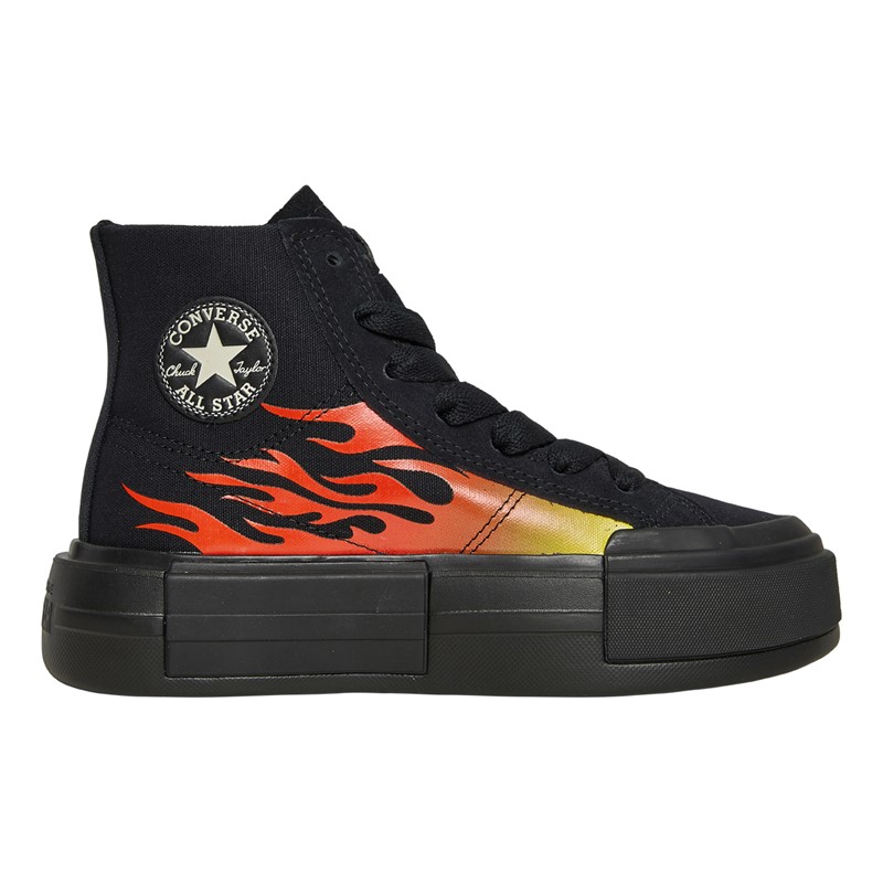 Converse Chuck Taylor All Star Cruise Hi Flames Trainers Black/Enamel Red/Black