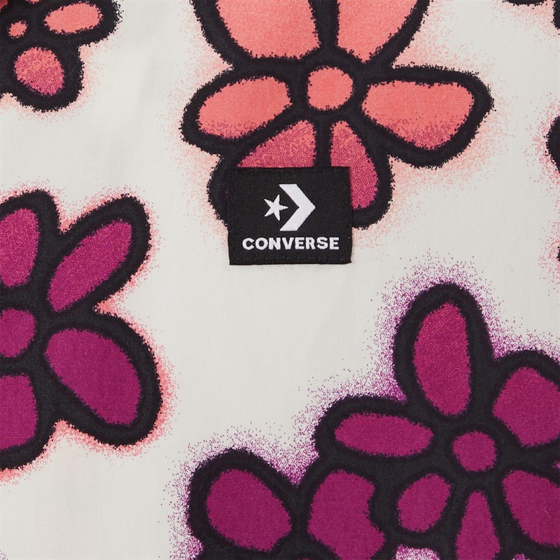 Converse Mens Floral Short Sleeve Collar Shirt Floral AOP