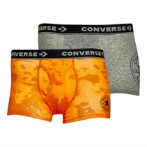 Converse Boys All Star Print Two Pack Boxers Flash Orange