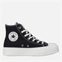 Converse Womens Chuck Taylor All Star Lift Platform Embroidered Crystals Trainers Black/Wintage White