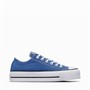 Converse Womens Chuck Taylor All Star Lift Platform Canvas Trainers Armor Blue/White/Black