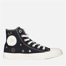 Converse Womens Chuck Taylor All Star Golden Elements Trainers Black/Light Gold/Egret