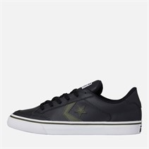 Converse Tobin Faux Leather Trainers Black/Cargo Khaki/White