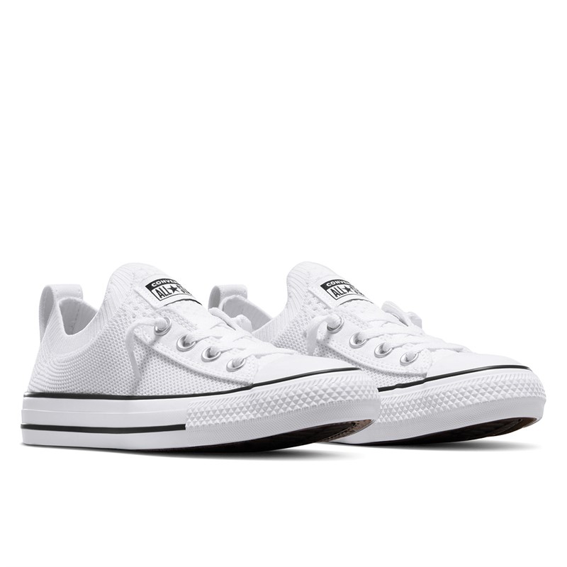 Converse Womens Chuck Taylor All Star Shoreline Knit Trainers White/Black/White