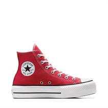 Converse Womens Chuck Taylor All Star Lift Platform Canvas Trainers Red/White/Black