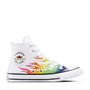 Converse Womens Chuck Taylor All Star Hi Trainers White/Chaos Fuchsia
