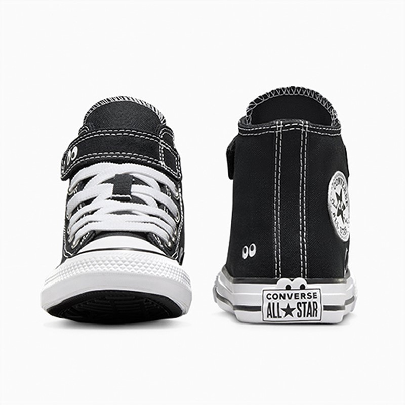 Converse Kids Chuck Taylor All Star Hi Eyes Easy On Trainers Black/White/Black
