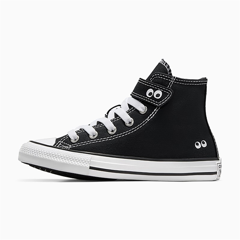 Converse Kids Chuck Taylor All Star Hi Eyes Easy On Trainers Black/White/Black