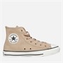 Converse Chuck Taylor All Star Hi Colorful Suede Trainers Warm Quarry/Egret/Brown