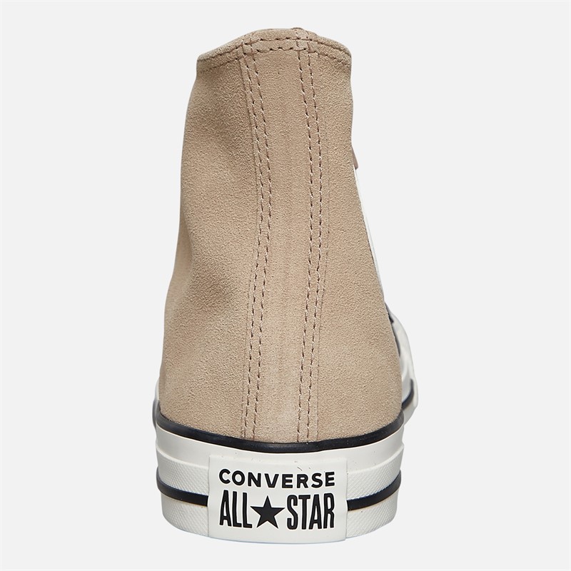 Converse Chuck Taylor All Star Hi Colorful Suede Trainers Warm Quarry/Egret/Brown