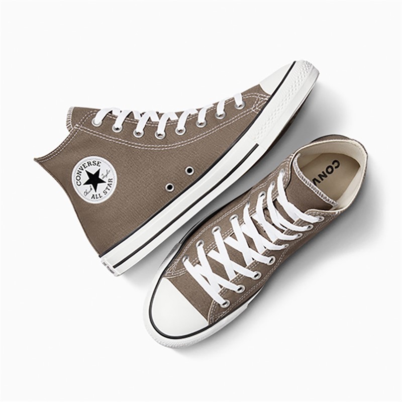 Converse Chuck Taylor All Star Hi Canvas Trainers Classic Taupe