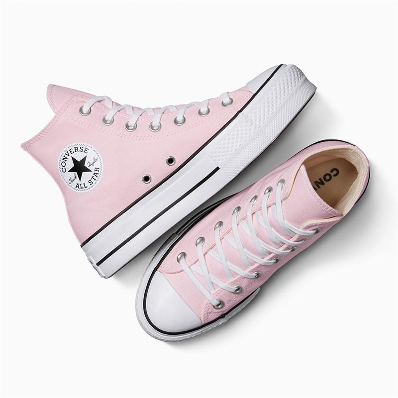 Converse Womens Chuck Taylor All Star Lift Platform Hi Trainers Sugar Berry/White/Black
