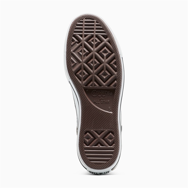 Converse Womens Chuck Taylor All Star Lift Platform Hi Embroidered Trainers Egret/Coastal Dune/Black