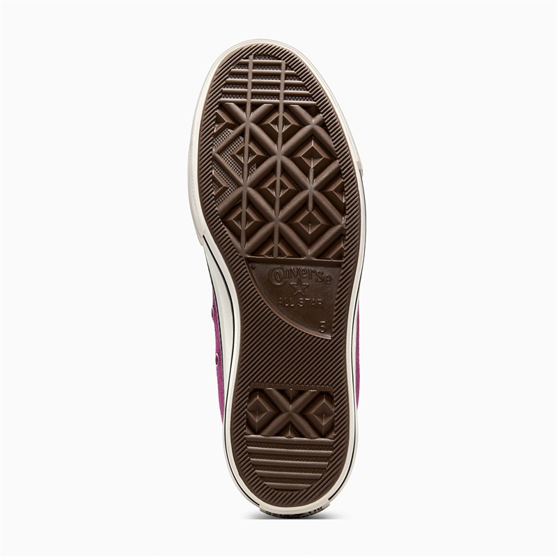 Converse Womens Chuck Taylor All Star Lift Platform Hi Colorful Suede Trainers Quantum Violet/Egret/Black