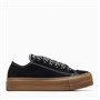 Converse Womens Chuck Taylor All Star Lift Platform Ox Suede Trainers Black/Egret/Light Brown