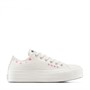Converse Womens Chuck Taylor All Star Lift Platform Ox Floral Embroidery Trainers Egret/Sugar Berry/Cactus Bud