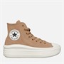 Converse Womens Chuck Taylor All Star Move Hi Colorful Suede Trainers Coffee Rum/Egret/Black