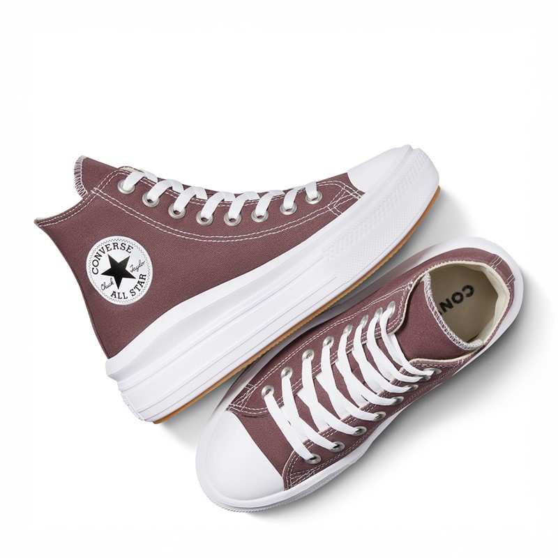 Converse Womens Chuck Taylor All Star Move Hi Trainers Trail Mixed/White/Black