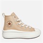 Converse Kids Chuck Taylor All Star Move Hi Leather Trainers Warm Quarry/Egret/Warm Quarry