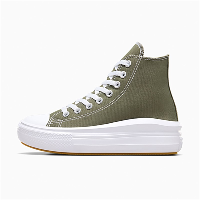 Converse Womens Chuck Taylor All Star Move Hi Trainers Utility/White/Black