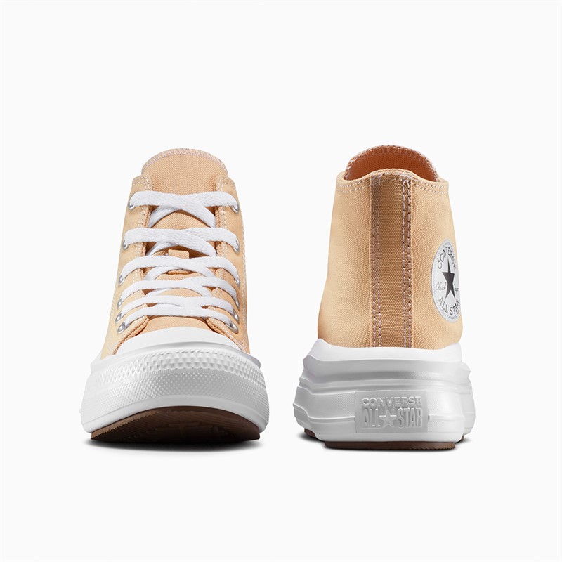 Converse Kids Chuck Taylor All Star Move Hi Trainers Coastal Dune/White