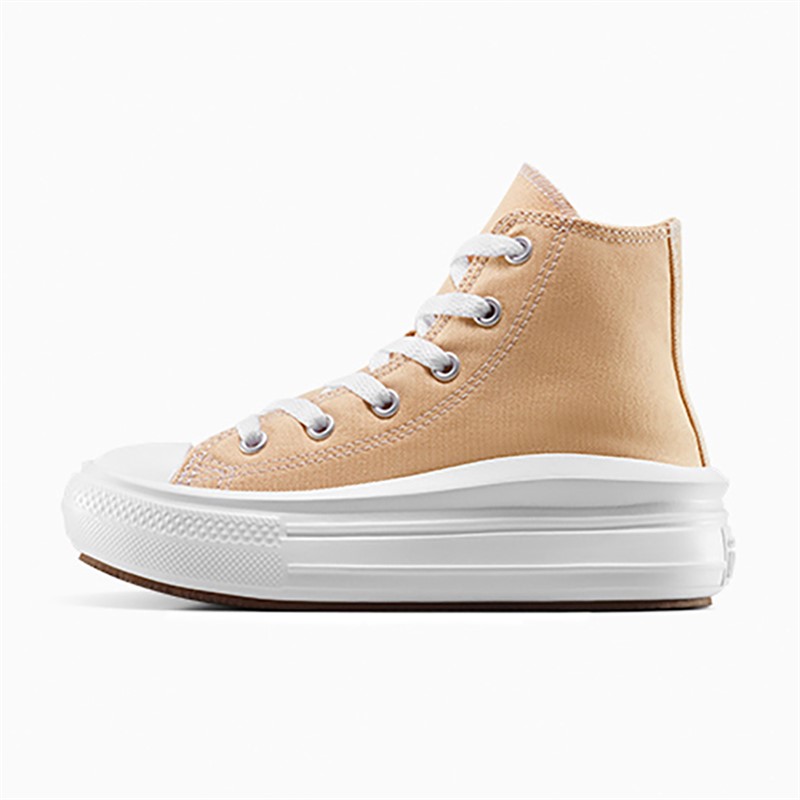 Converse Kids Chuck Taylor All Star Move Hi Trainers Coastal Dune/White
